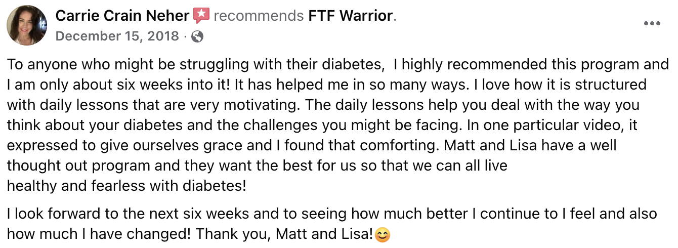 FTF Warrior result