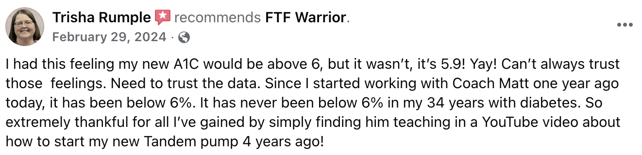 FTF Warrior result