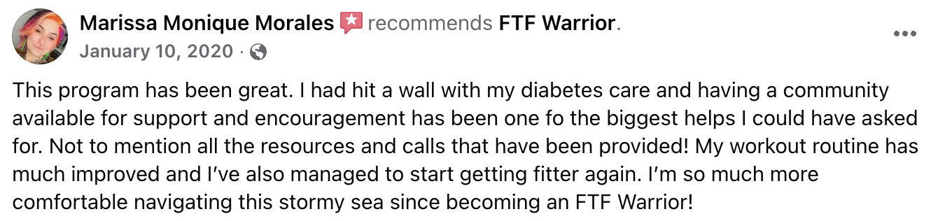 FTF Warrior result