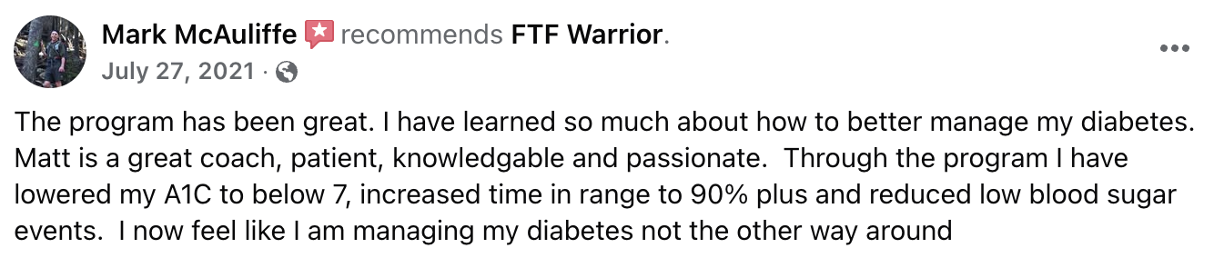 FTF Warrior result