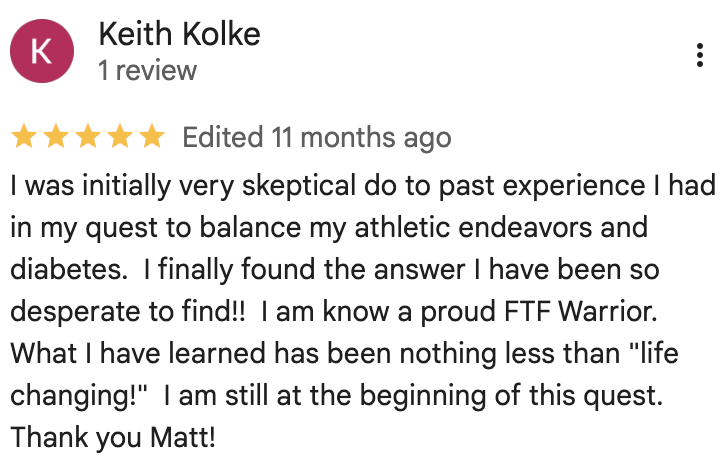 FTF Warrior result