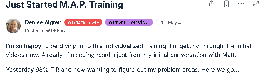 FTF Warrior result