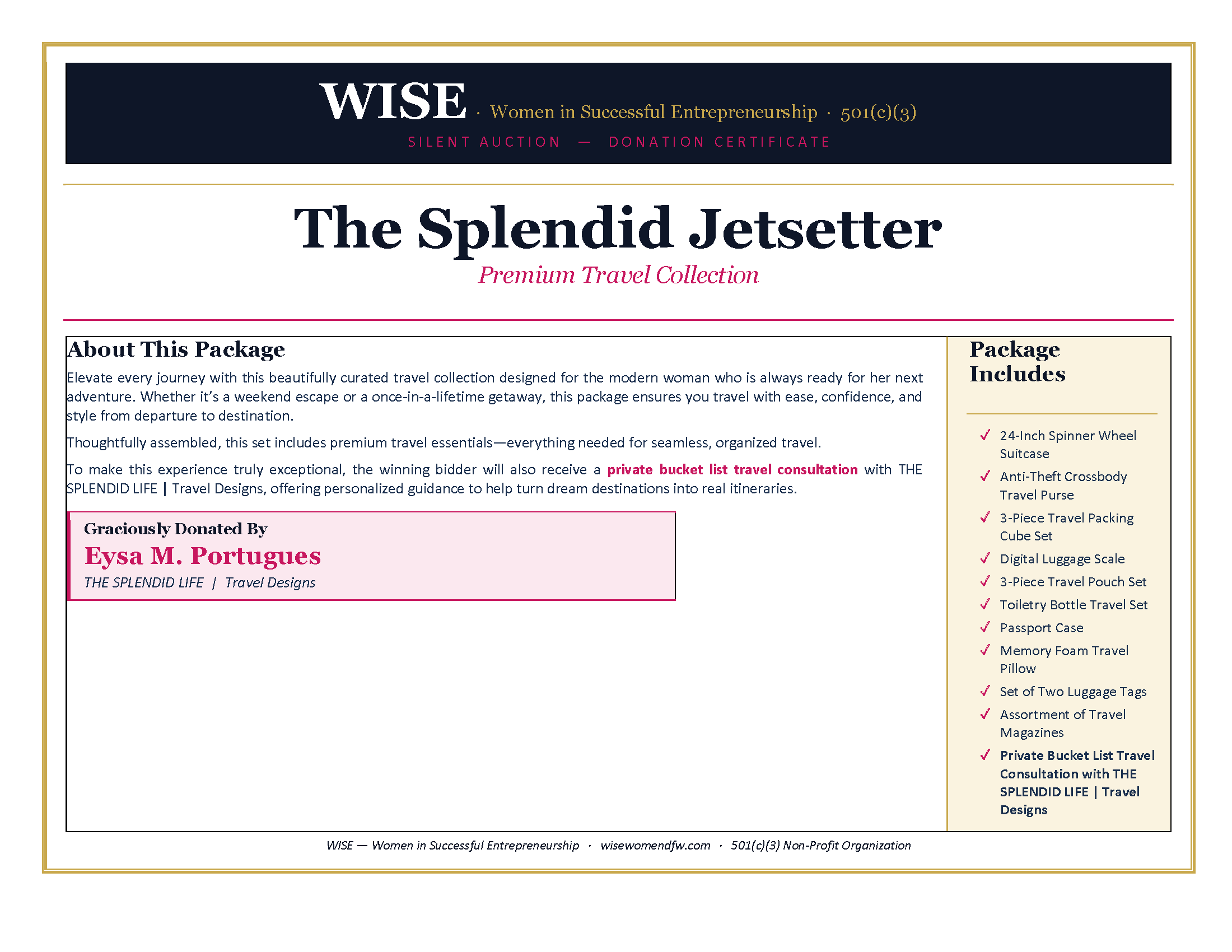 Travel JetSetter Package – The Splendid Life