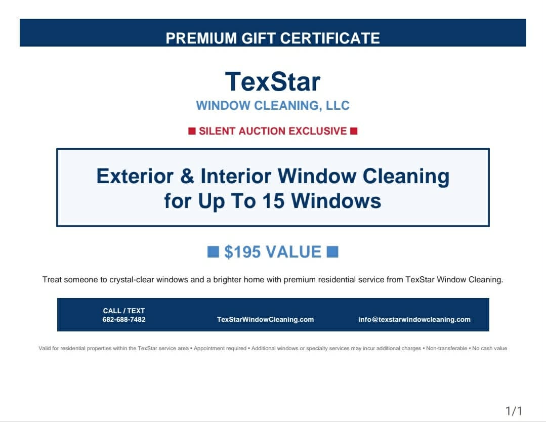 15 Windows Cleaned – TexStar Window Cleaning