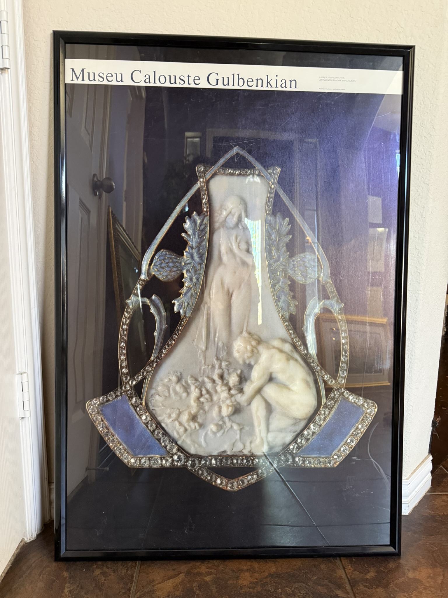 Framed Gulbenkian Art Nouveau Exhibition Print – Susan Carson