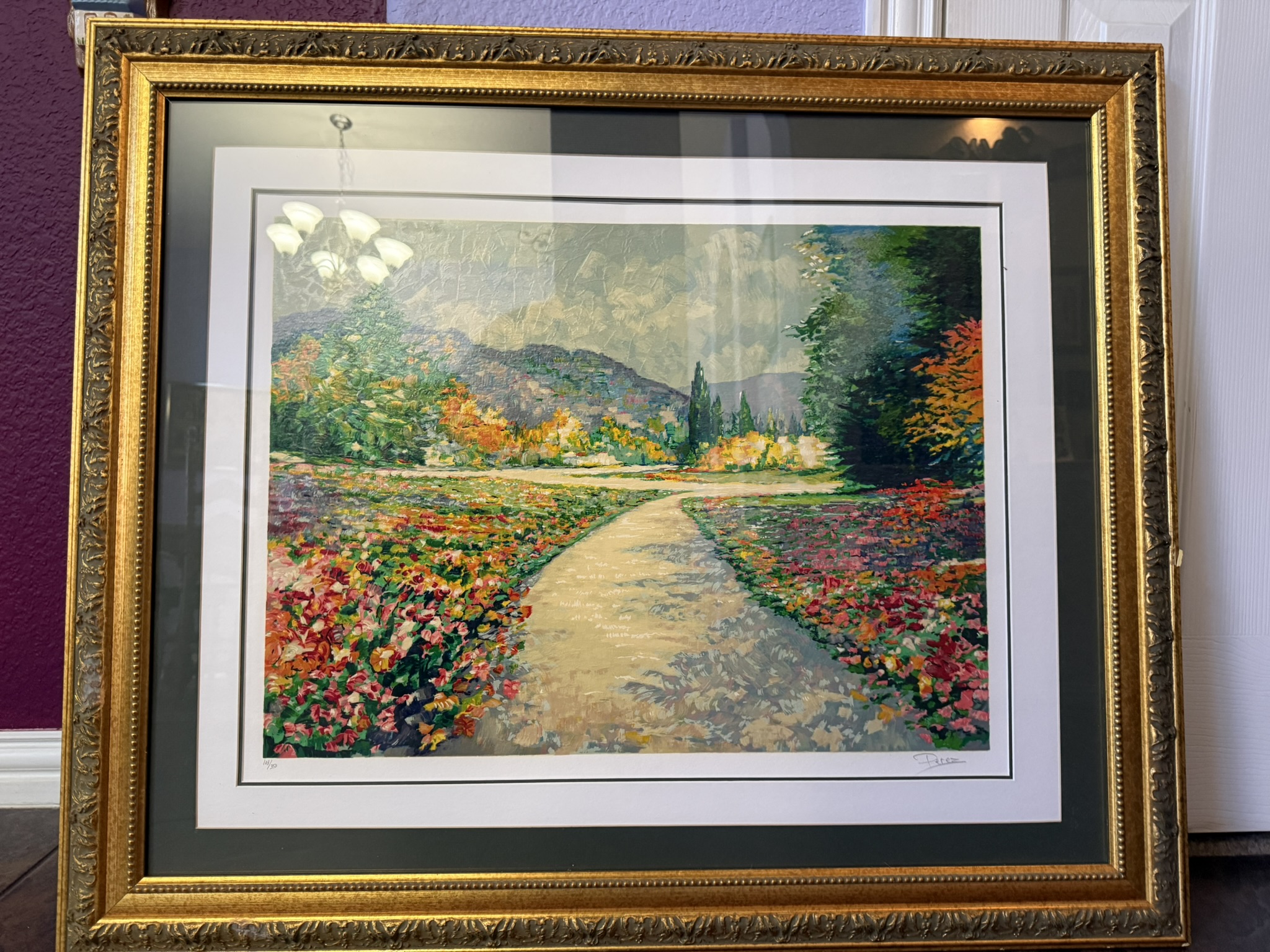 Framed Impressionist Garden Path – Susan Carson