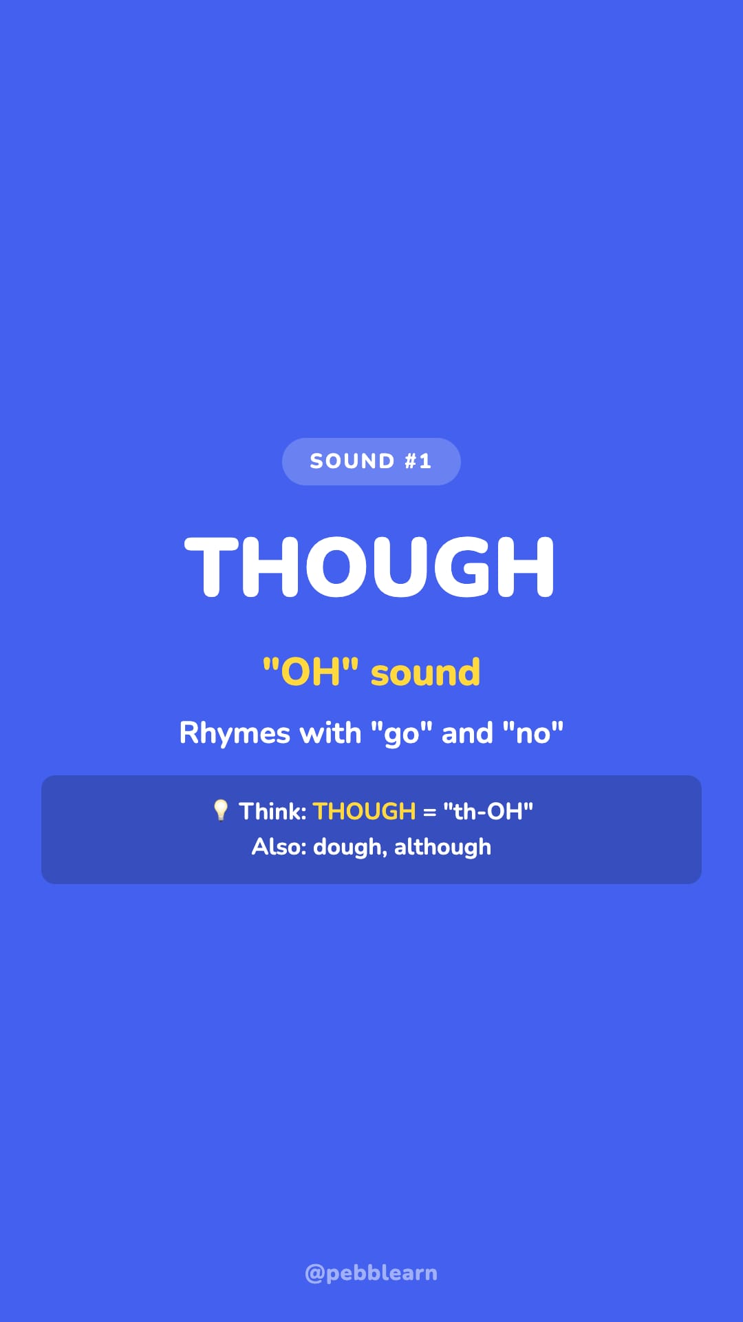 OUGH Sounds lesson