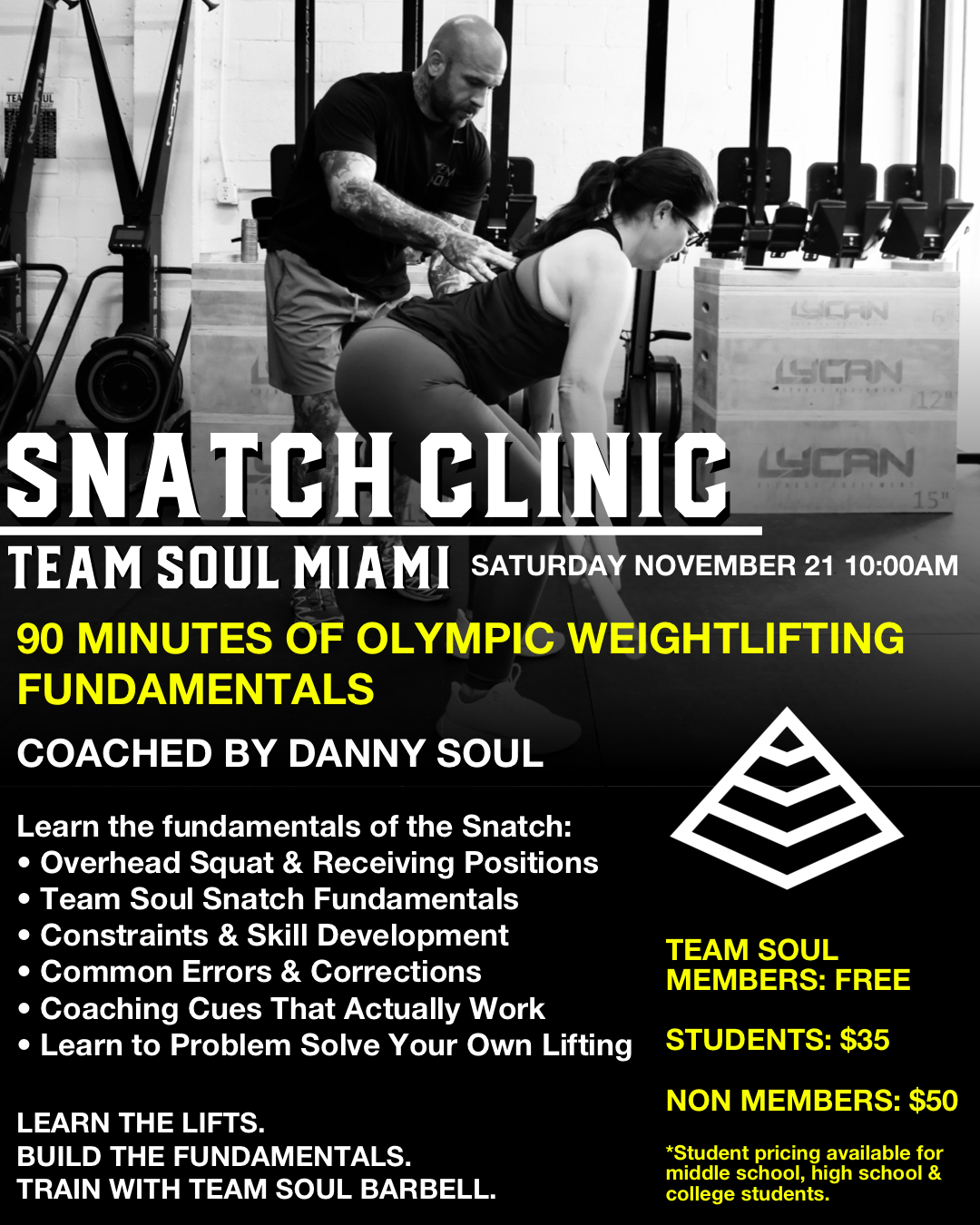 olympic weightlifting clinic in miami