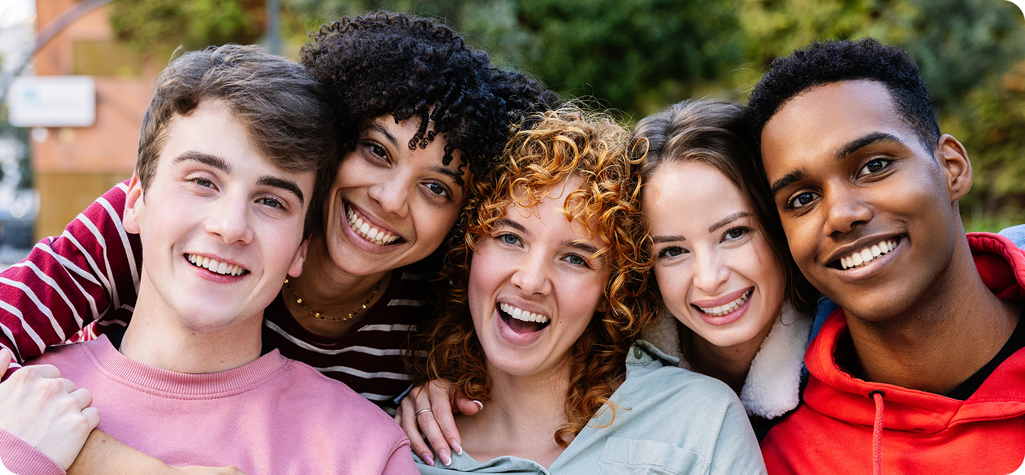 Happy Island Dental patients smiling together