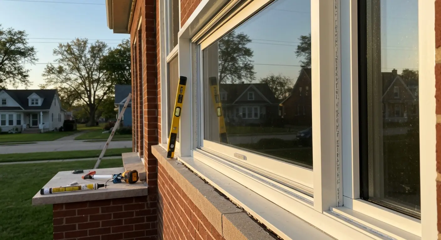 Storm window installation