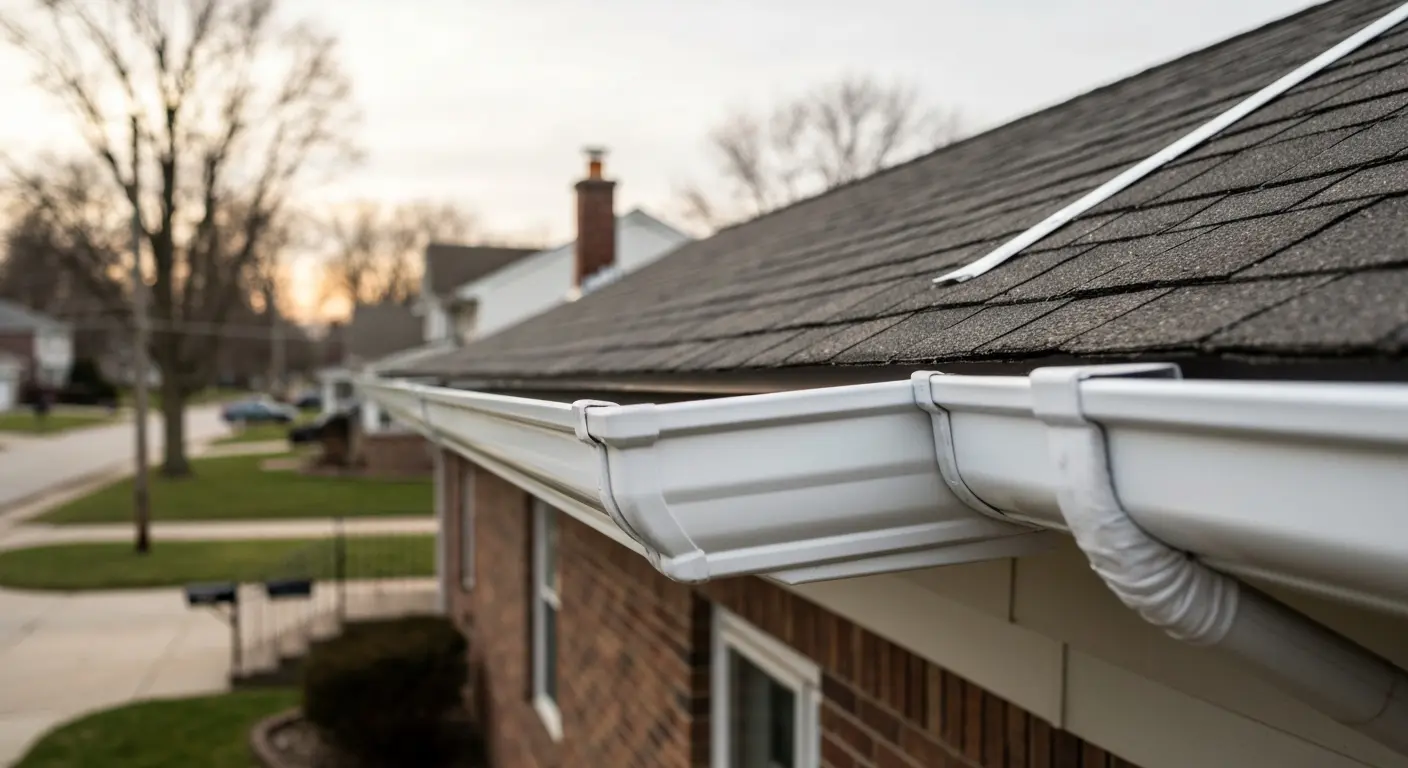 Seamless gutter installation