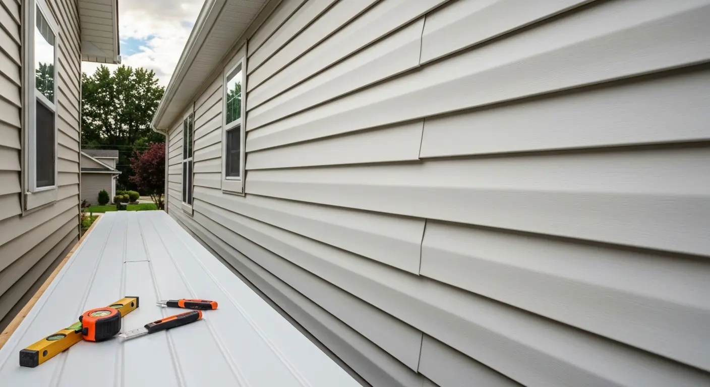 Siding repair work