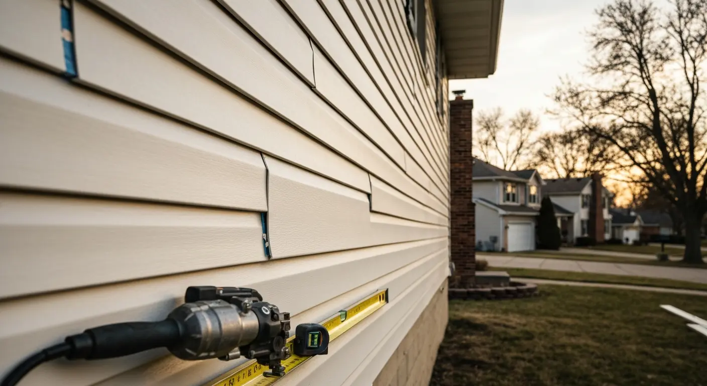 Vinyl siding installation
