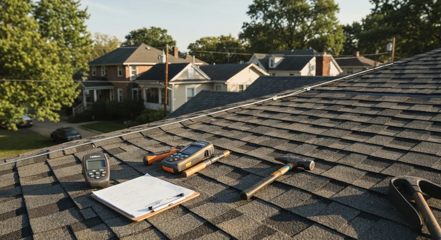 Professional roof inspection in Springfield