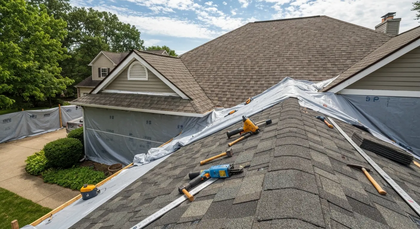 Home preparation for roof installation