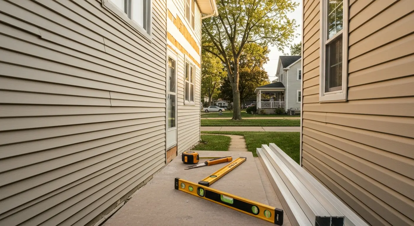 Vinyl siding installation