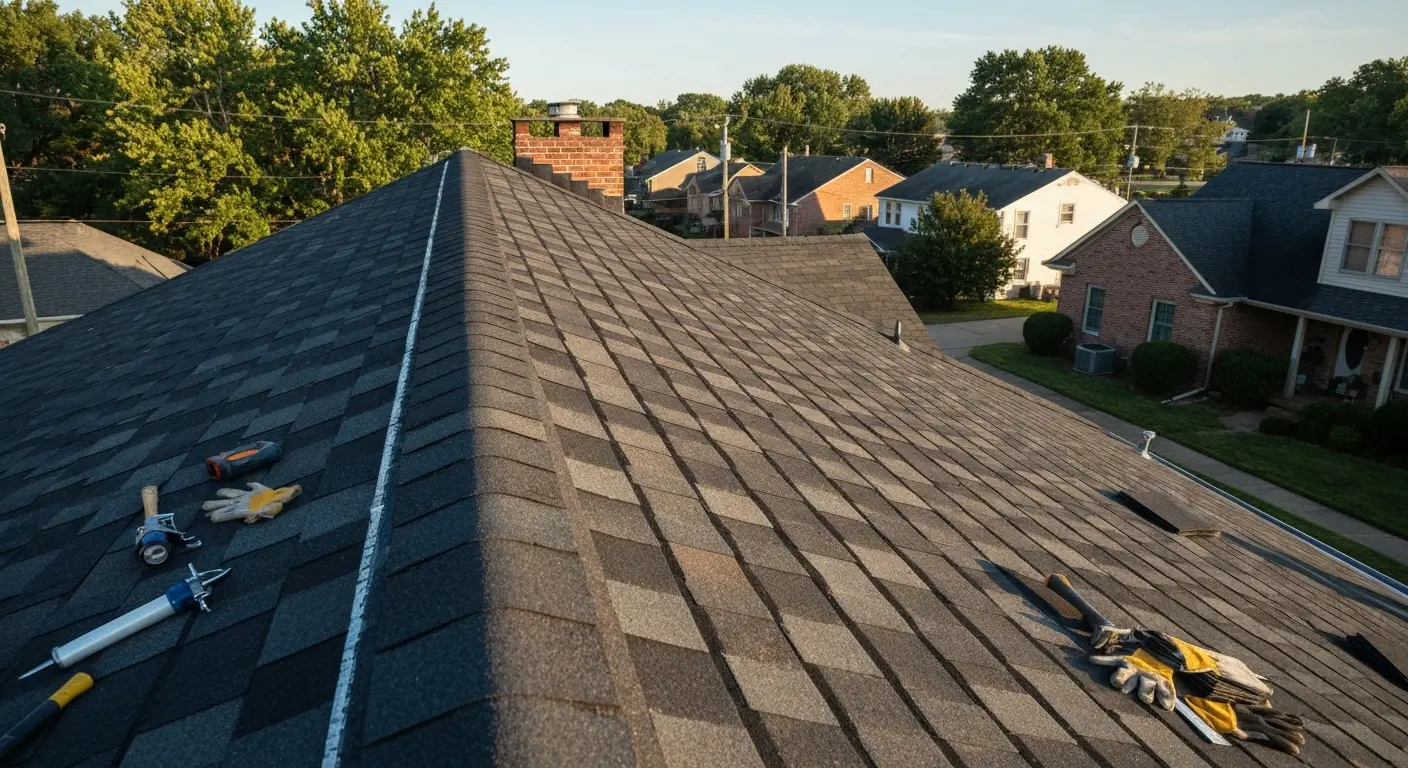 Asphalt shingle roof