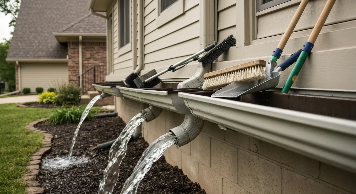 Gutter maintenance in Nixa
