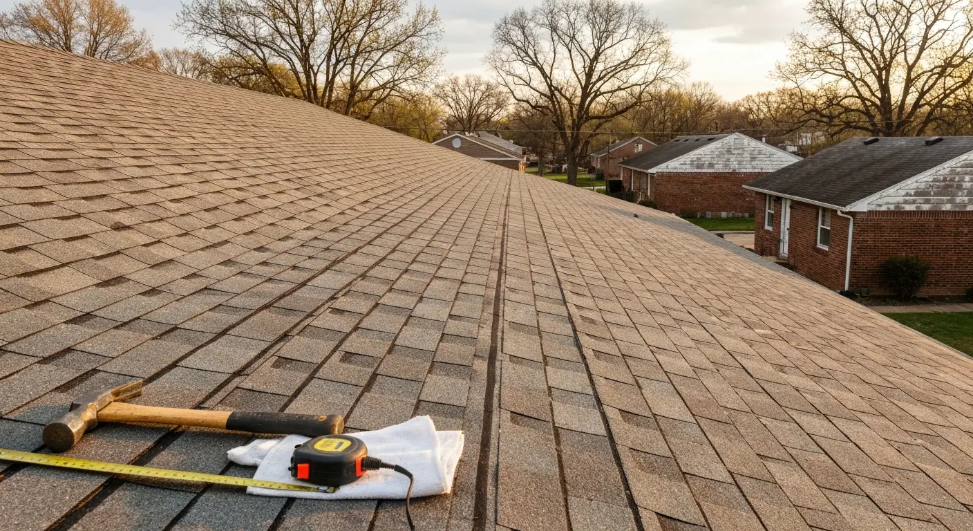 Roof replacement project in Nixa