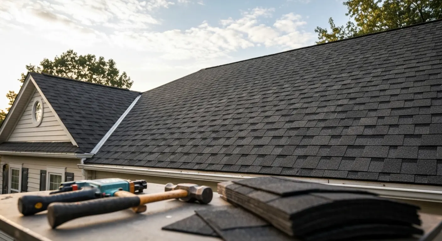 Roof replacement installation
