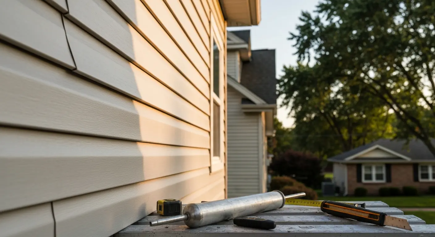Siding repair work