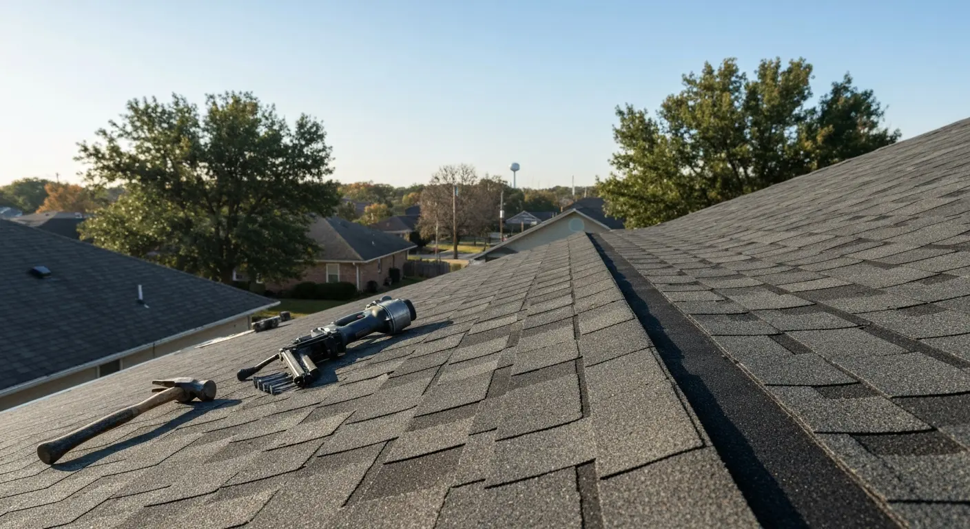 Roof repair work