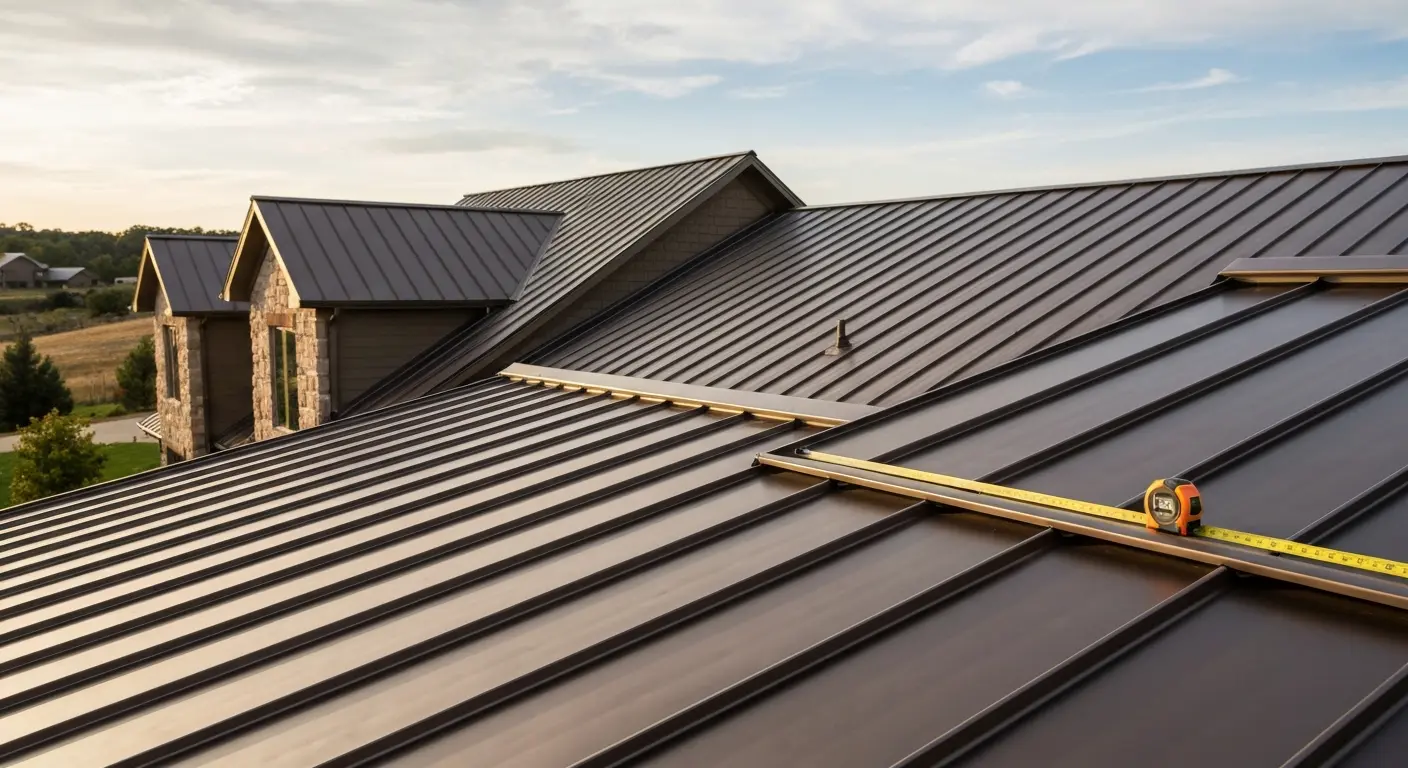Metal roof installation