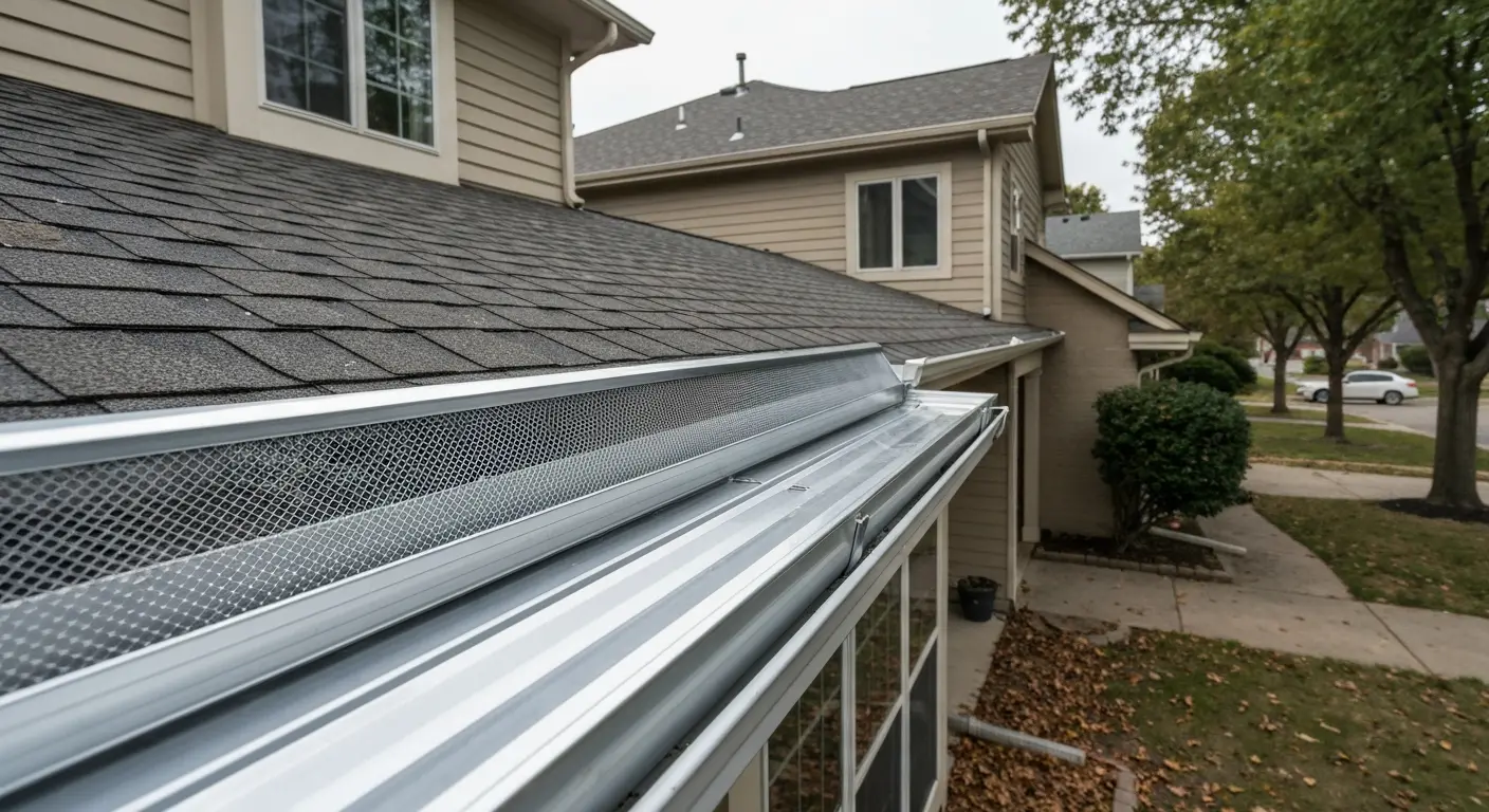 Gutter cleaning and guard installation