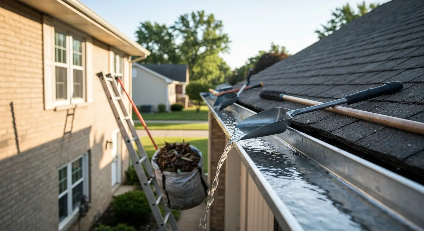 Gutter cleaning service