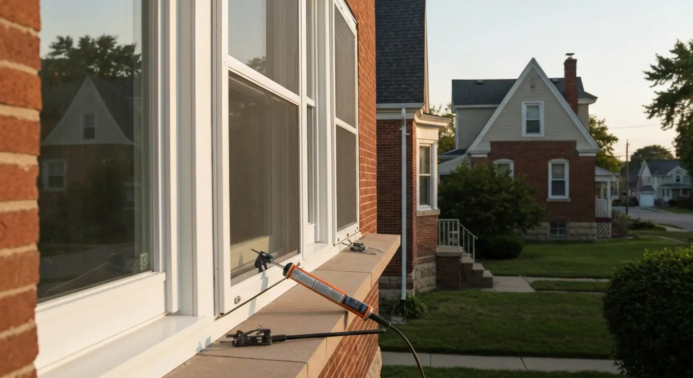 Storm window installation