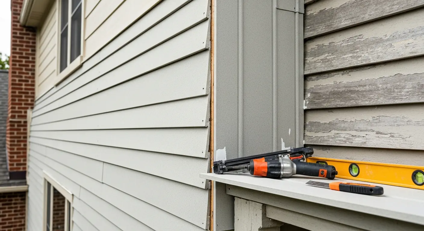 Fiber cement siding repair