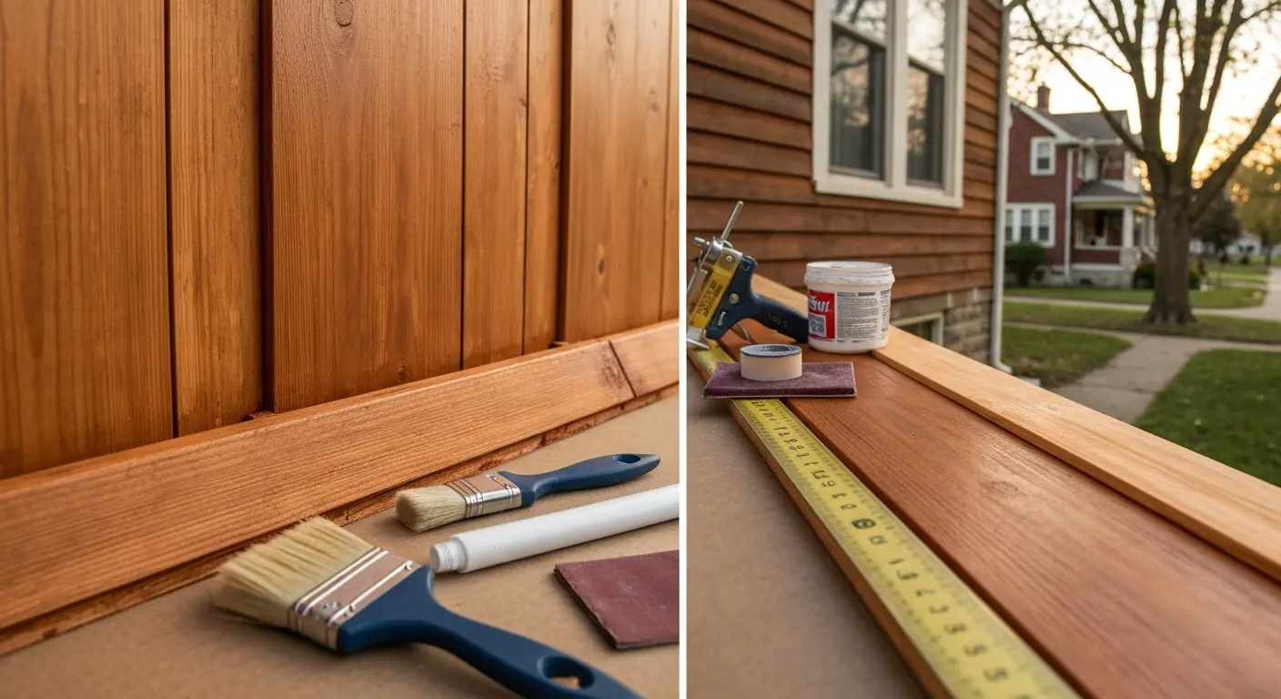 Wood siding repair