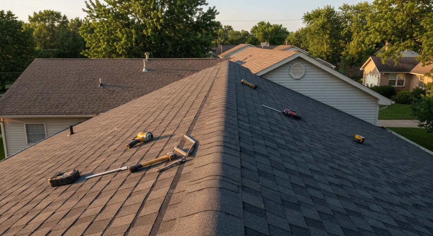 Roof replacement work