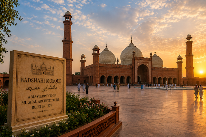 Badshahi Mosque.