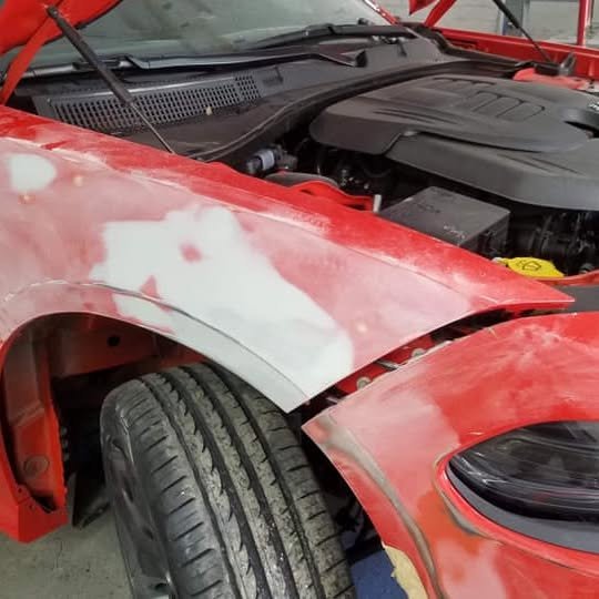Refinished vehicle at New Auto Body Shop Inc, Newark, NJ