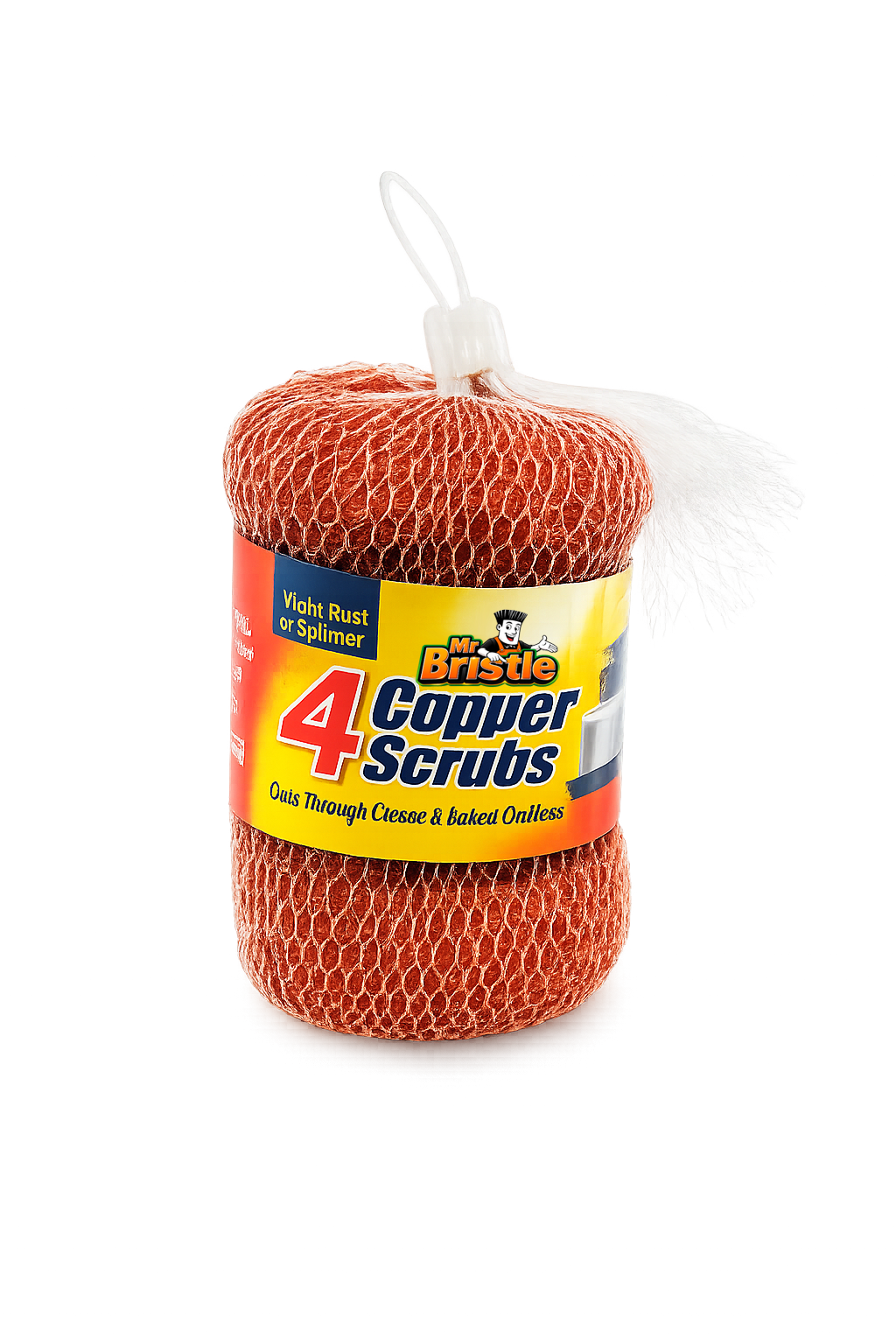Mr Bristle 4 Pack Copper Plated Mesh Scourer Zimbabwe