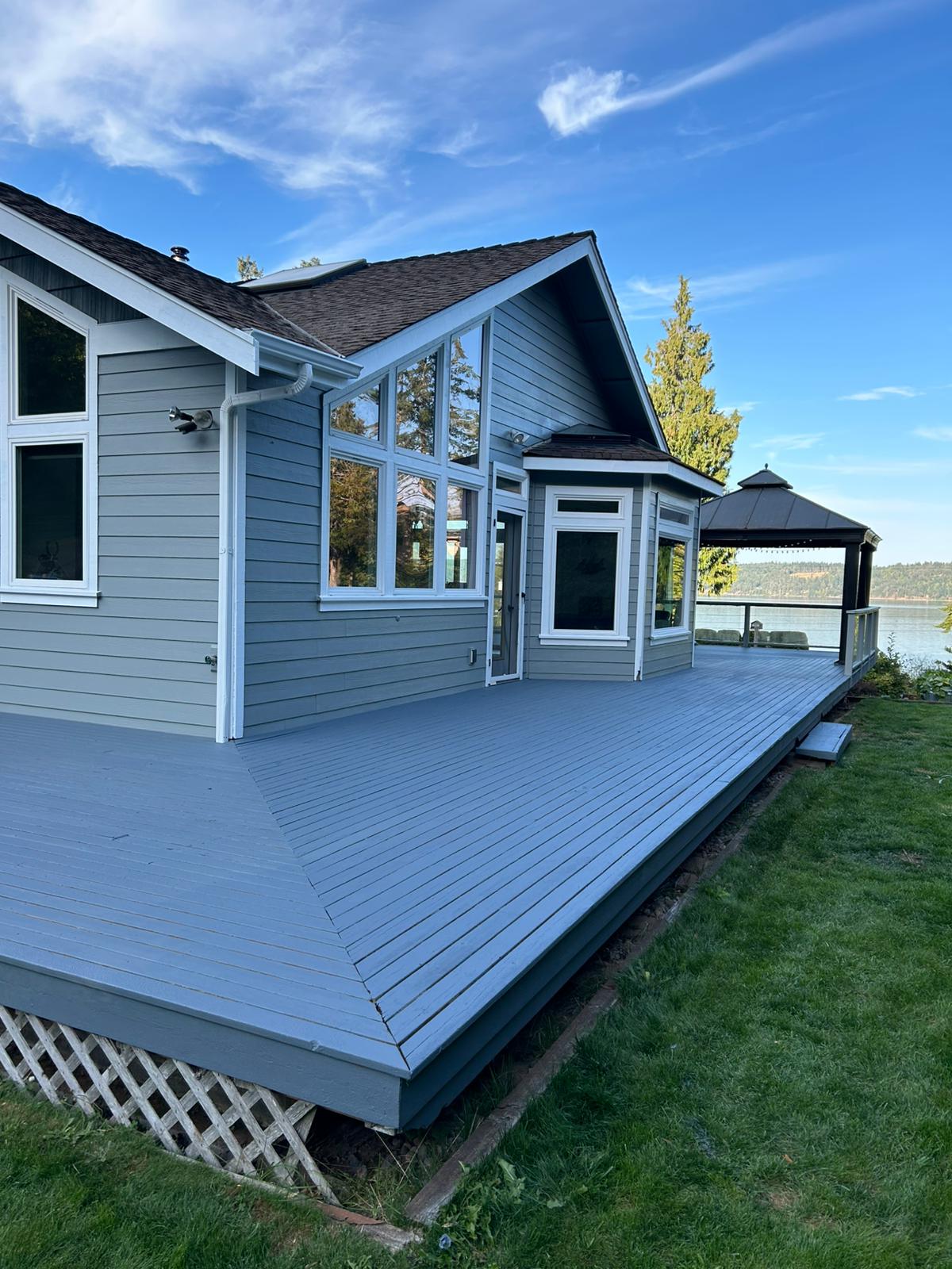 Deck staining 