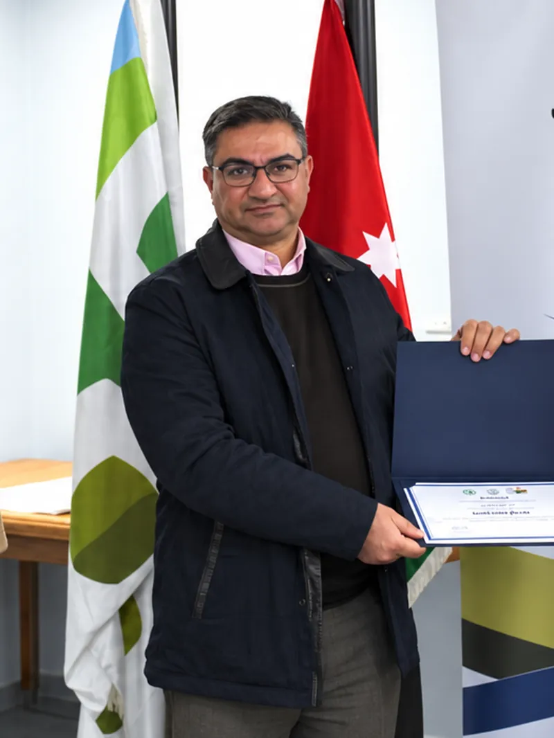 نبيل العمري في إحدى فعاليات التدريب
