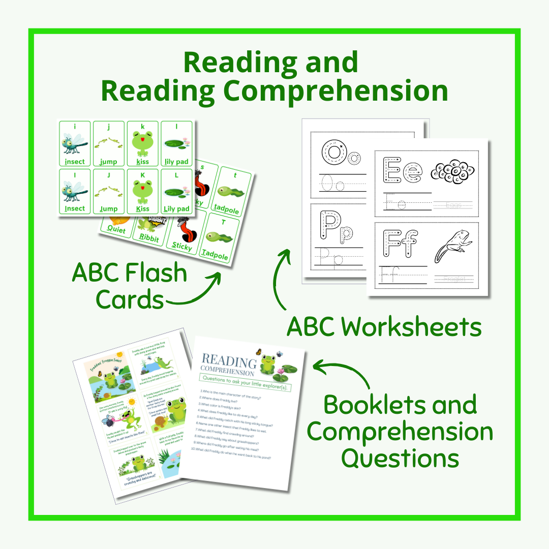 frog themed reading activities for pre-school
