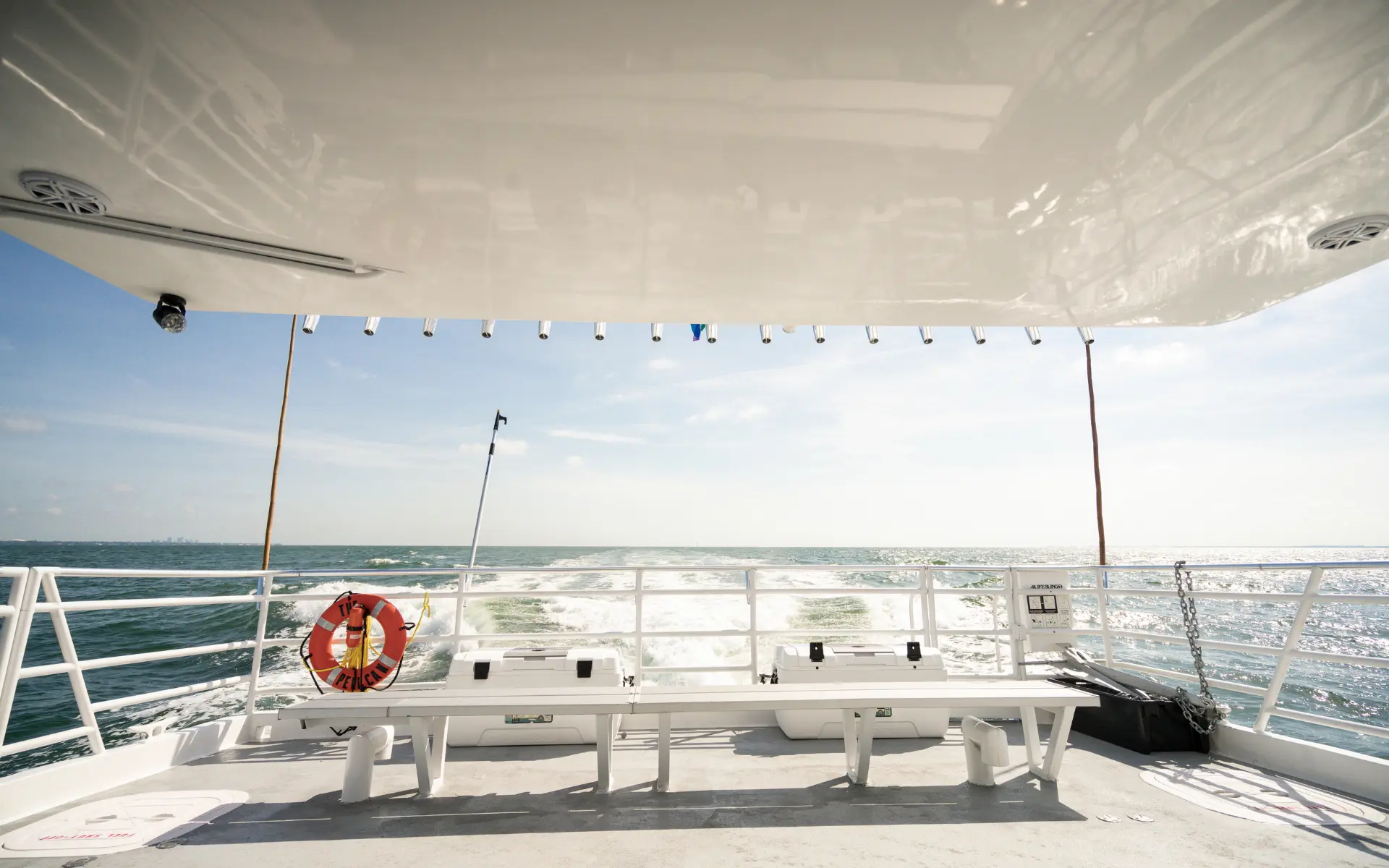 Spacious Seating on the Pelican Boat Tours