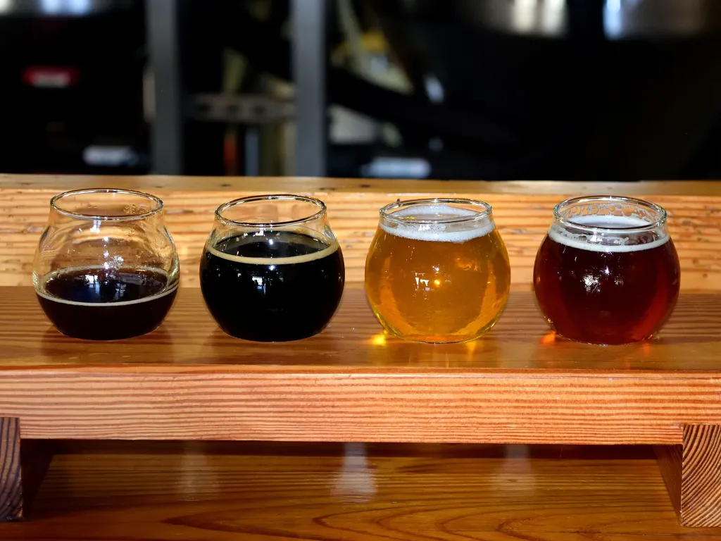 Beer tasting flight