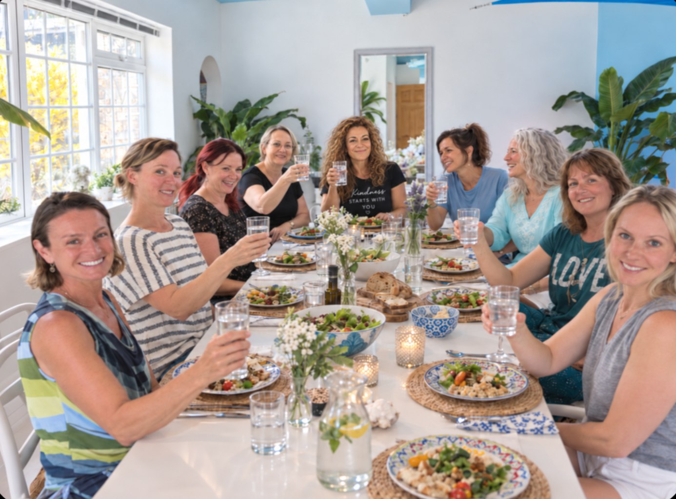 A beautifully styled Mediterranean feast, ready to be savoured
