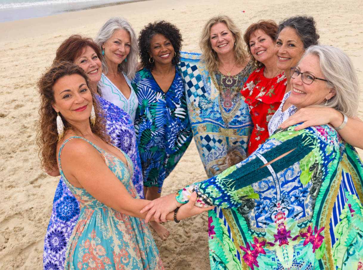 Women gathered together in good company, welcomed just as they are