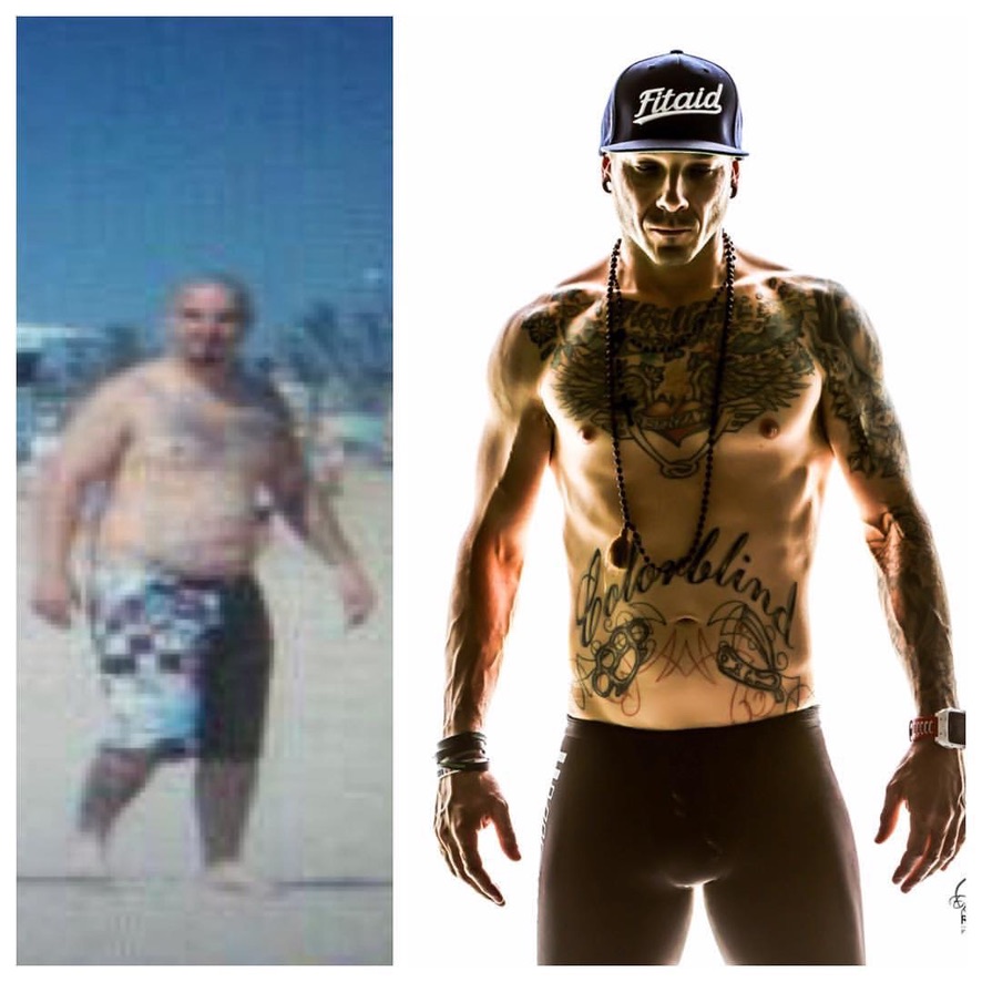 Christian's personal before-and-after transformation