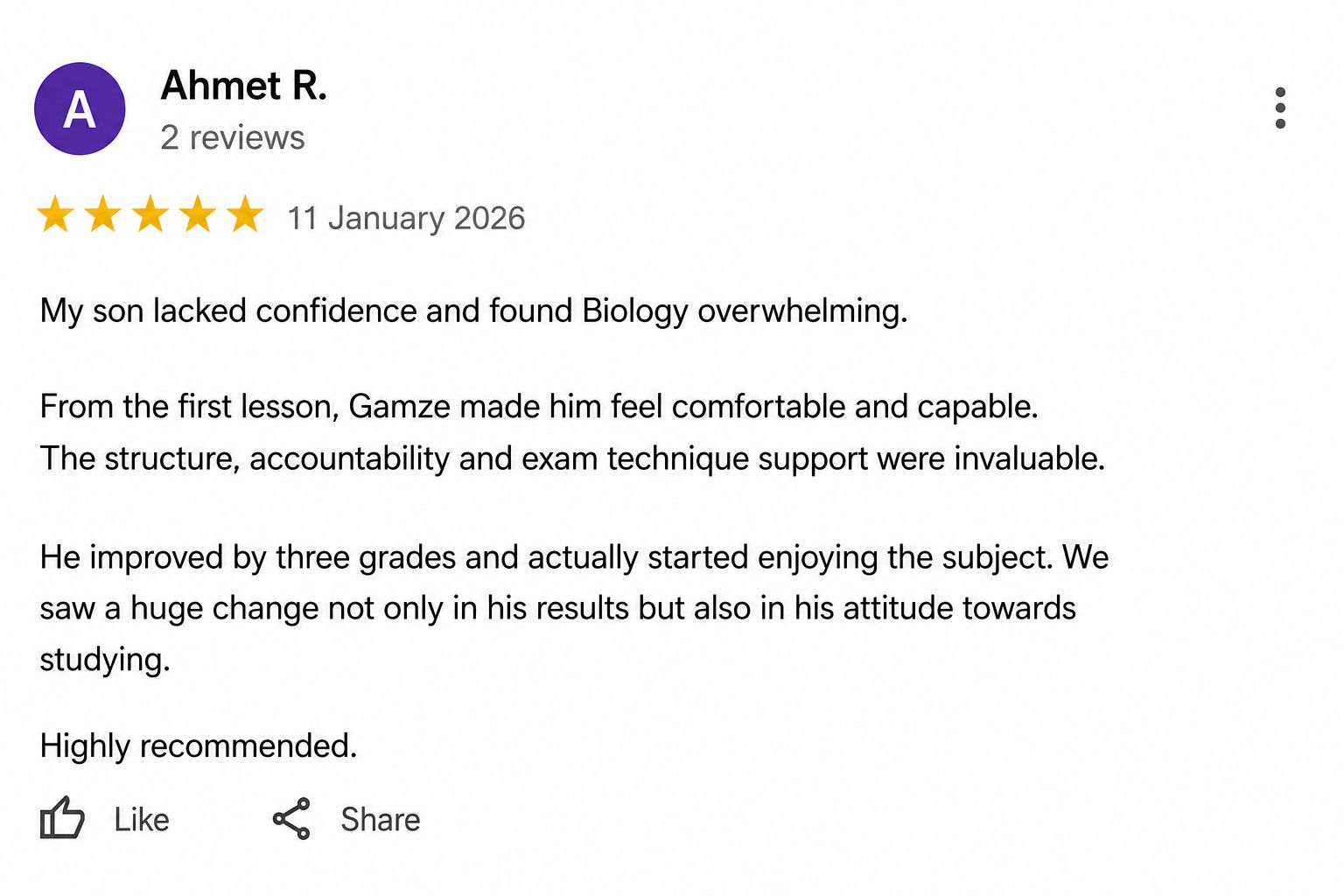 Student Success Story