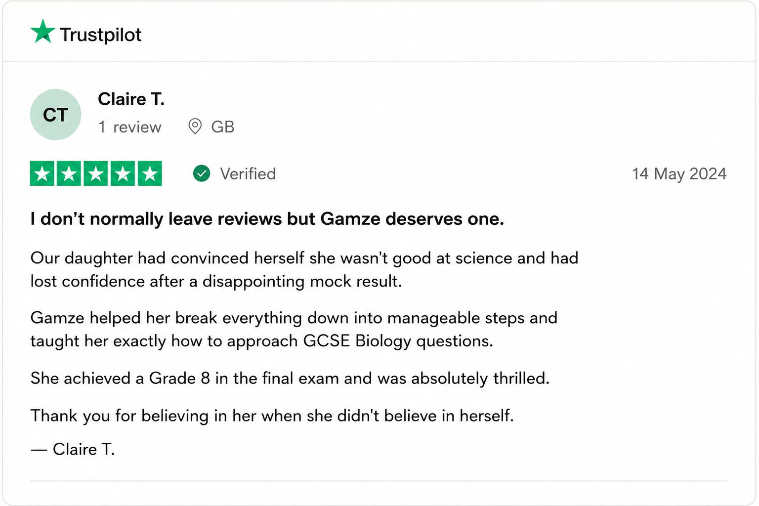 Student Success Story