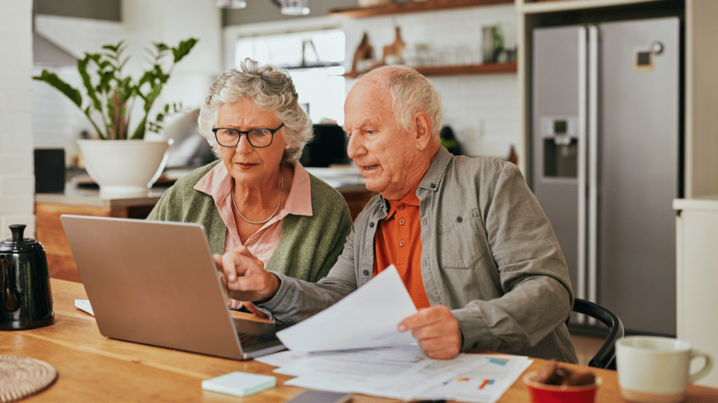 Seniors reviewing Medicare plans