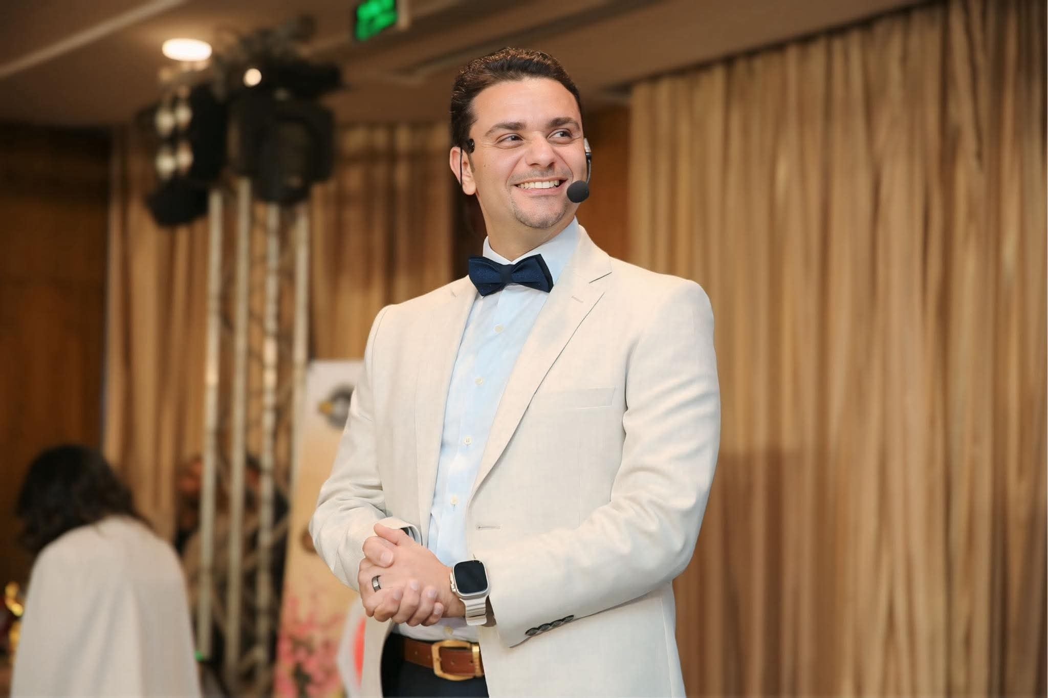 Professional man in a black suit