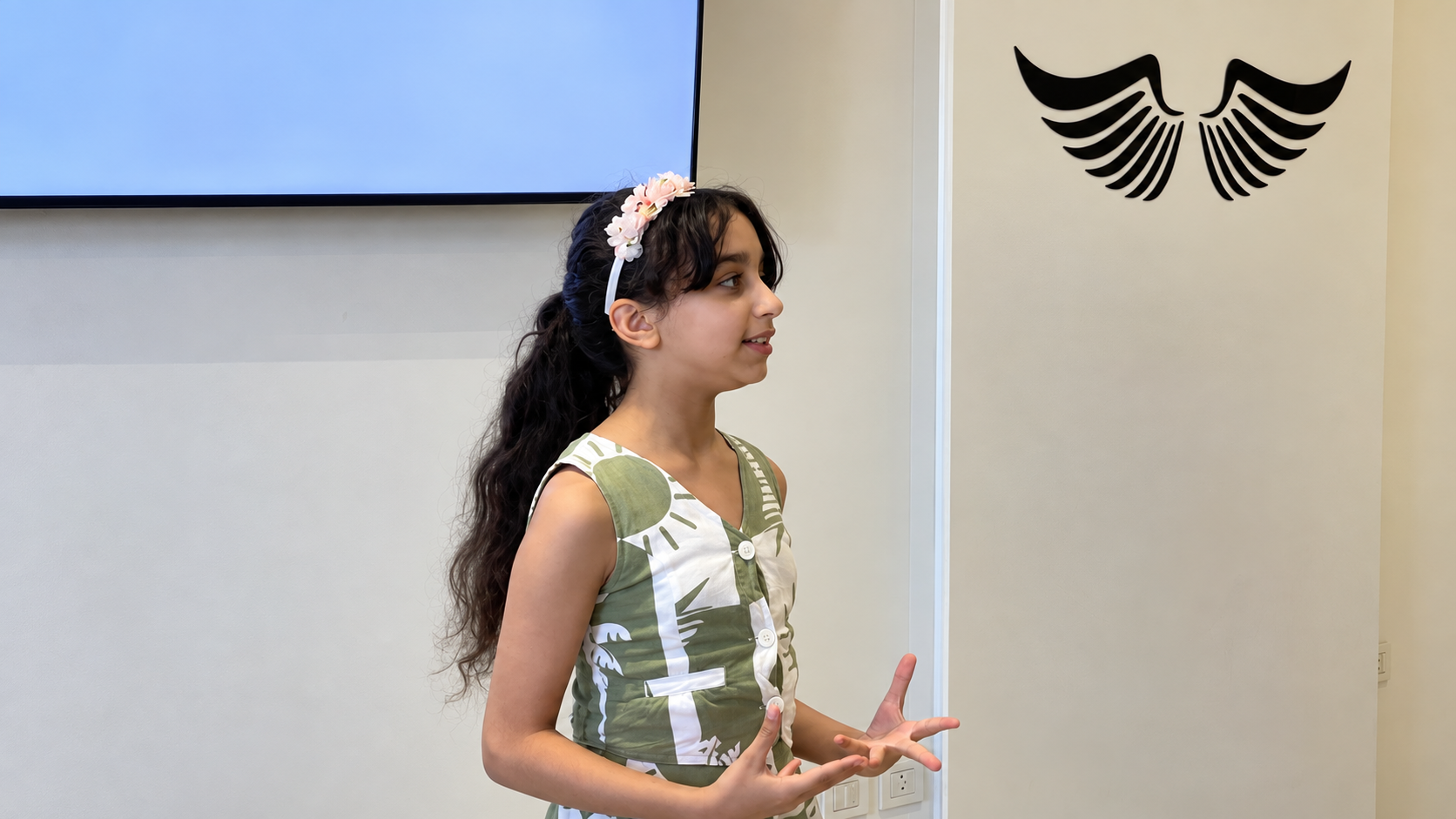 Public speaking training at Ahmed Latif Academy