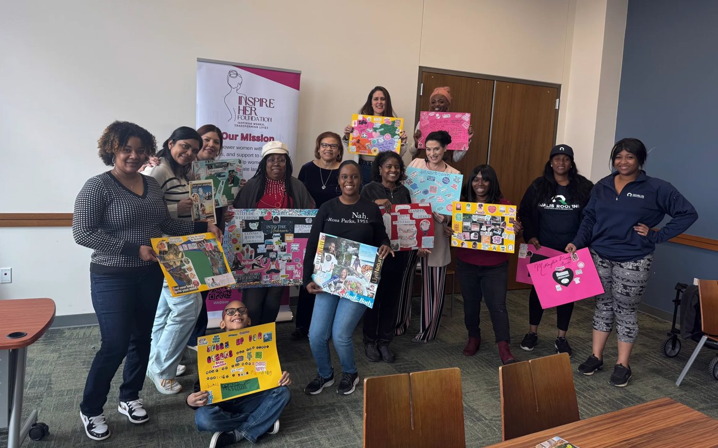 InspireHer Foundation women gathered together